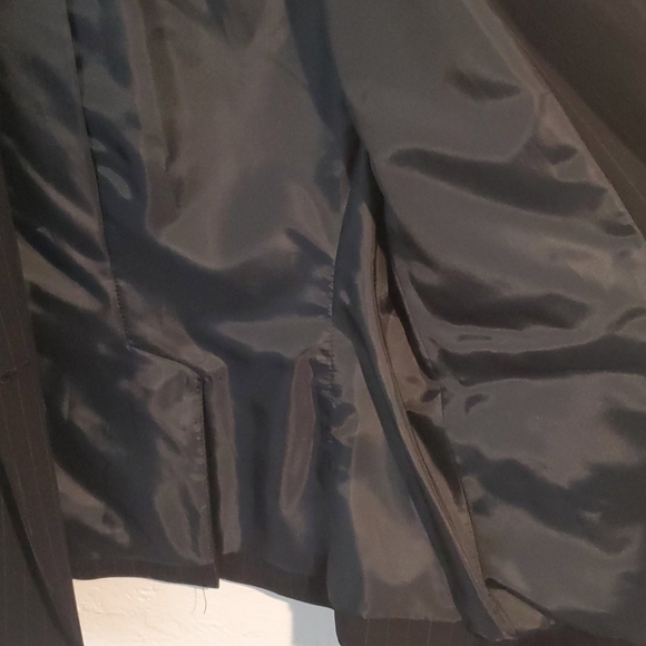 Calvin Klein Pin Stripe Blazer Jacket - size 2 - Picture 10 of 14